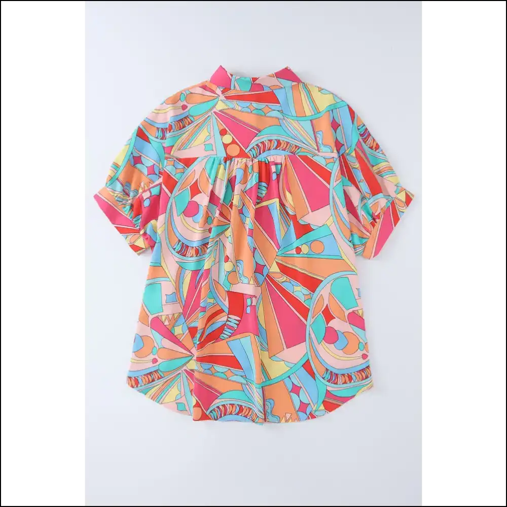 Batwing Blouse: so Chic Multicolor Abstract It’s Practically Illegal 😈 Needful Things - Blouses on Sale Worldwide Shipping