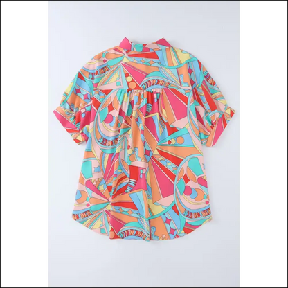 Batwing Blouse: so Chic Multicolor Abstract It’s Practically Illegal 😈 Needful Things - Blouses on Sale Worldwide Shipping