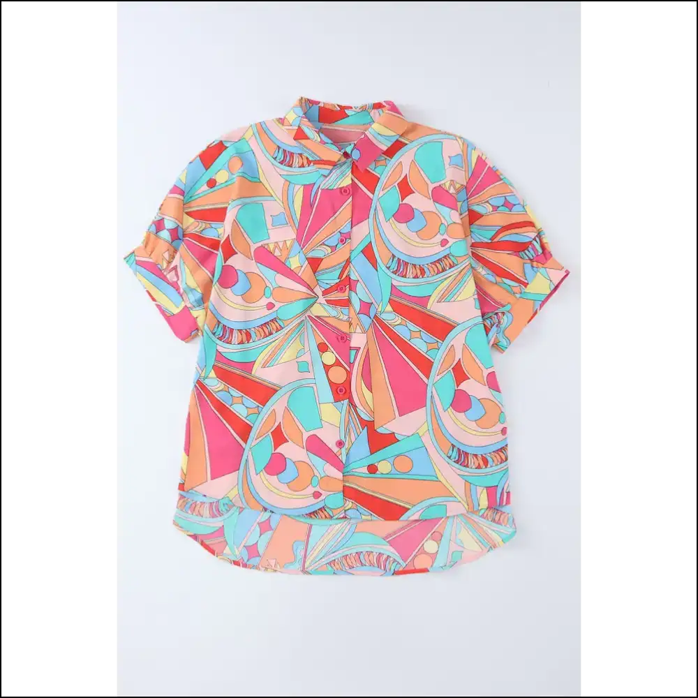 Batwing Blouse: so Chic Multicolor Abstract It’s Practically Illegal 😈 Needful Things - Blouses on Sale Worldwide Shipping