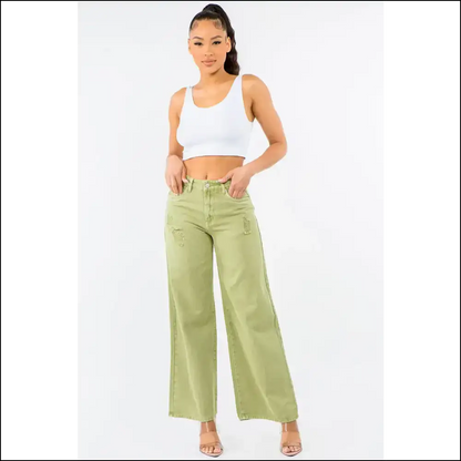 Bazi High Waist Distressed Jeans: where Comfort Meets Fashion and Guts! - Jeans on Sale Worldwide Shipping