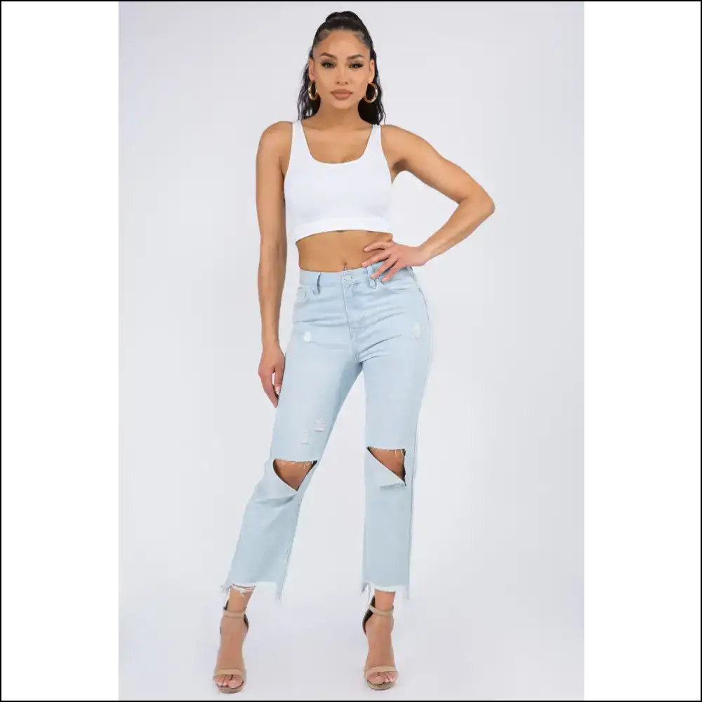 Bazi High Waist Jeans: Because Life’s too Short for Boring Pants 🍑✨ - Jeans on Sale Worldwide Shipping