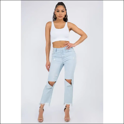 Bazi High Waist Jeans: Because Life’s too Short for Boring Pants 🍑✨ - Jeans on Sale Worldwide Shipping