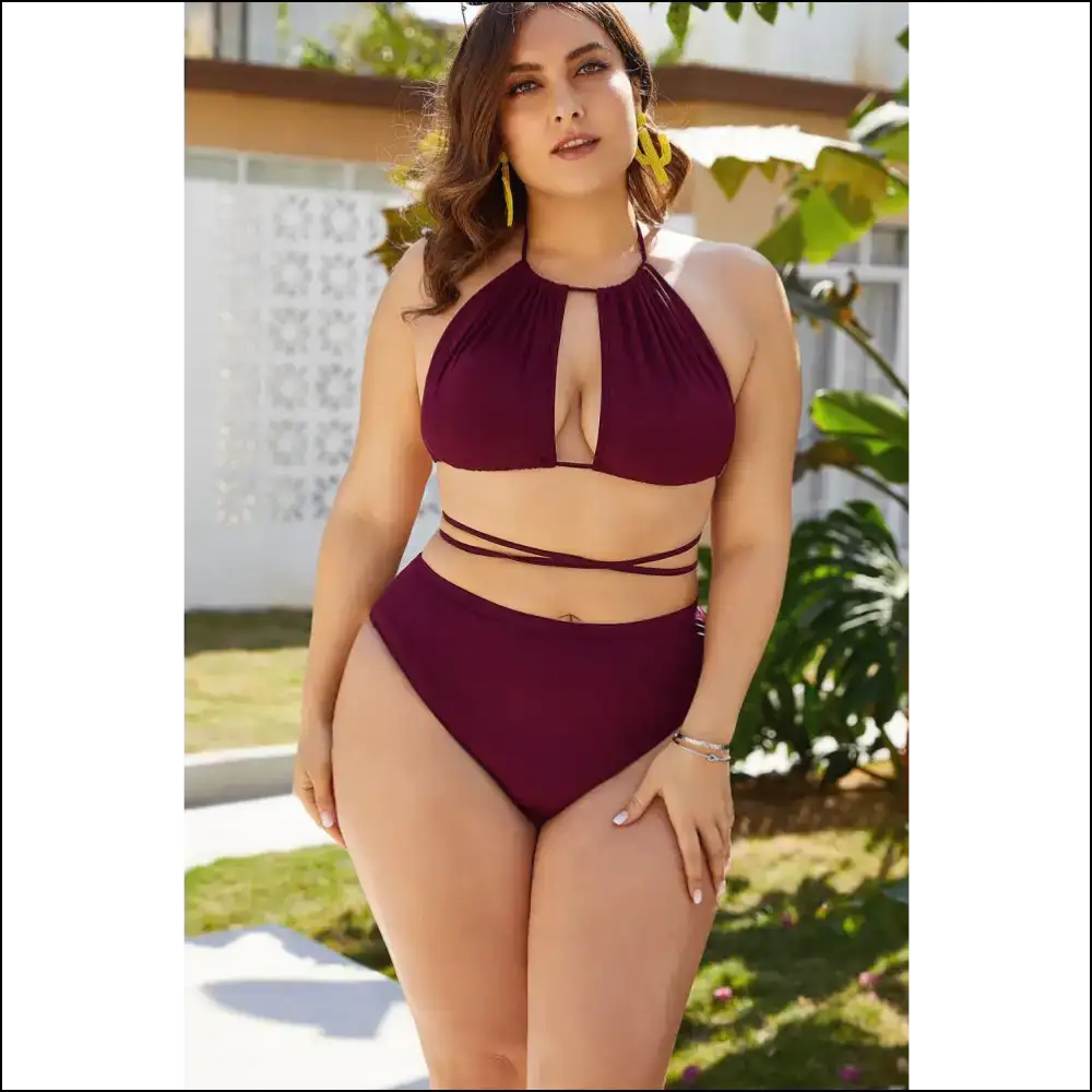 Beach Ready to Turn Heads: Rock the Cutout Tied Backless Bikini! 🏖️👙 - One-piece one Piece Swimwear on Sale Worldwide Shipping