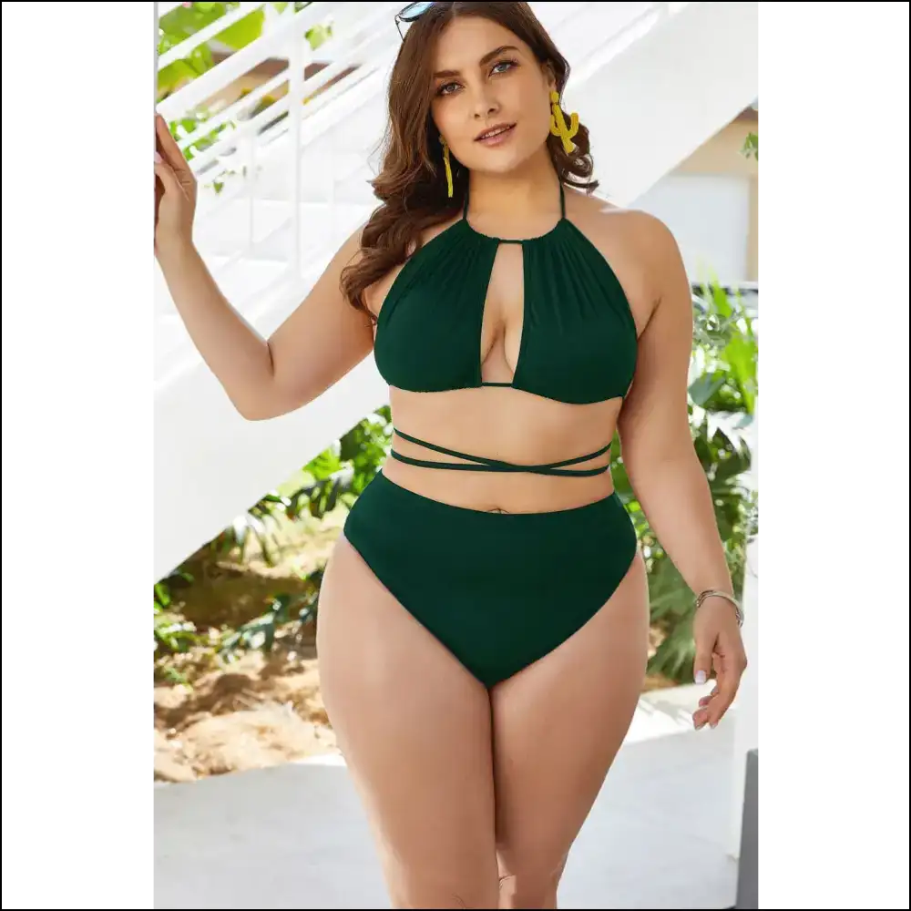 Beach Ready to Turn Heads: Rock the Cutout Tied Backless Bikini! 🏖️👙 - One-piece one Piece Swimwear on Sale Worldwide Shipping