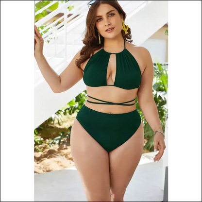 Beach Ready to Turn Heads: Rock the Cutout Tied Backless Bikini! 🏖️👙 - One-piece one Piece Swimwear on Sale Worldwide Shipping