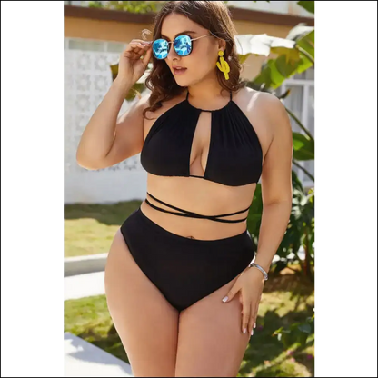 Beach Ready to Turn Heads: Rock the Cutout Tied Backless Bikini! 🏖️👙 - One-piece one Piece Swimwear on Sale Worldwide Shipping