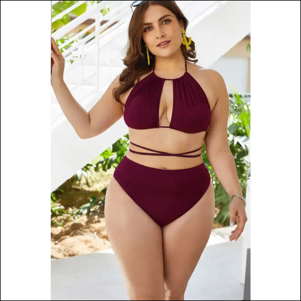 Beach Ready to Turn Heads: Rock the Cutout Tied Backless Bikini! 🏖️👙 - One-piece one Piece Swimwear on Sale Worldwide Shipping