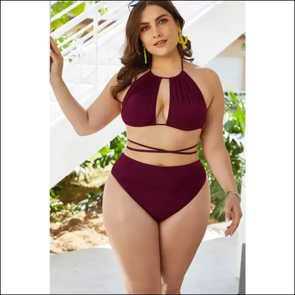 Beach Ready to Turn Heads: Rock the Cutout Tied Backless Bikini! 🏖️👙 - One-piece one Piece Swimwear on Sale Worldwide Shipping