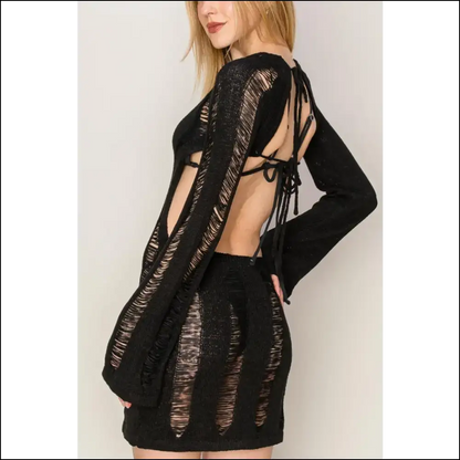 Beach Slays: Turn Heads in the Hyfve Backless Mini Dress! 🌊✨ - Cover-ups Swimwear on Sale Worldwide Shipping