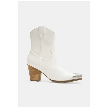 Beast Fashion Faux Leather Block Heel Boots - on Sale Worldwide Shipping