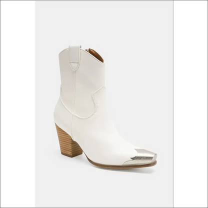 Beast Fashion Faux Leather Block Heel Boots - on Sale Worldwide Shipping