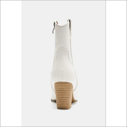 Beast Fashion Faux Leather Block Heel Boots - on Sale Worldwide Shipping