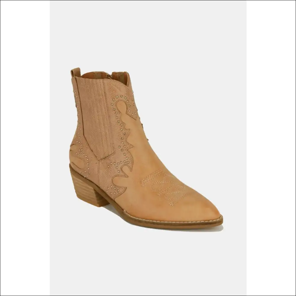 Beast Fashion Studded Point Toe Boots - on Sale Worldwide Shipping