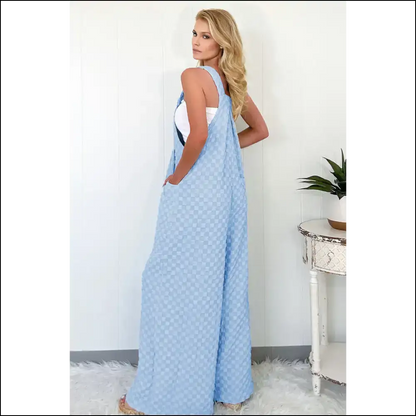 Beau Blue Checkered Jumpsuit: Overalls! Needful Things 😜 - Jumpsuits & Rompers on Sale Worldwide Shipping