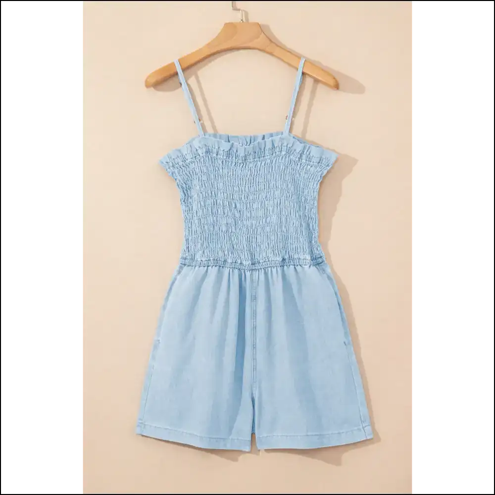 Beau Blue Denim Romper: so Cute it Hurts 💙 Needful Things - s - Rompers Jumpsuits & on Sale Worldwide Shipping