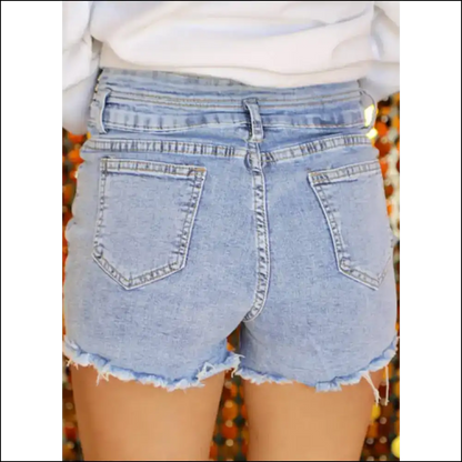Beau Blue Rhinestone Shorts: Prepare to Slay 💙✨ Needful Things - Shorts on Sale Worldwide Shipping