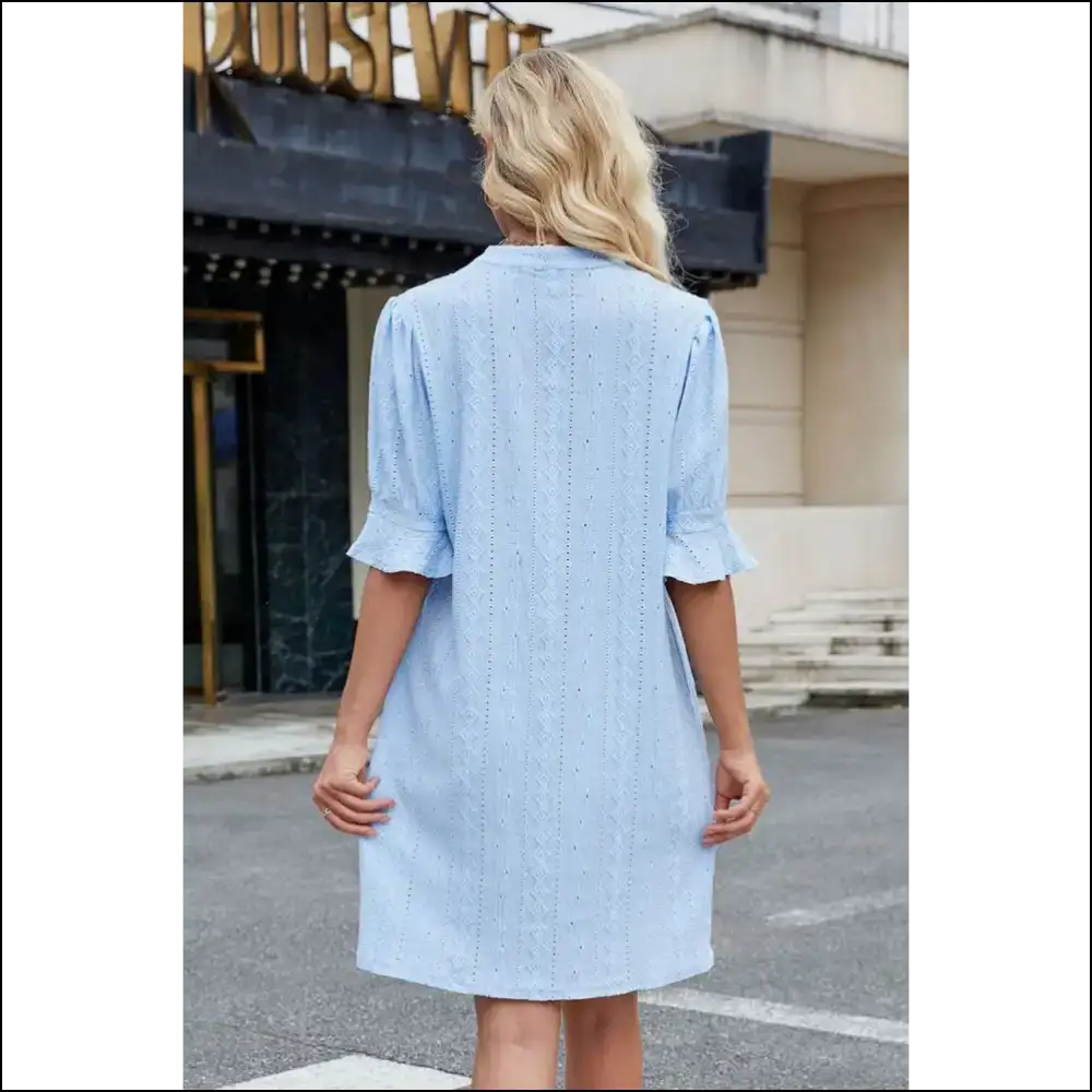 Beau Blue Split Dress: Dangerously Cute! 💙 Needful Things - Short Dresses on Sale Worldwide Shipping