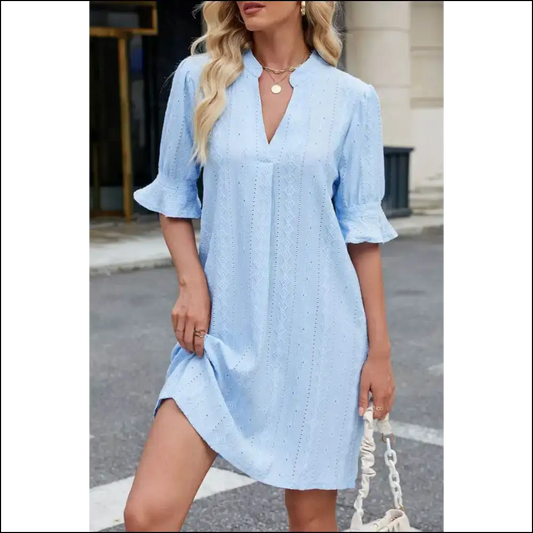 Beau Blue Split Dress: Dangerously Cute! 💙 Needful Things - s - Short Dresses on Sale Worldwide Shipping