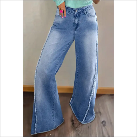 Beau Blue Vintage Flared Jeans: Pants so Good Youll Forget Leg Day! 👖 Needful Things - 4 - Jeans on Sale Worldwide Shipping