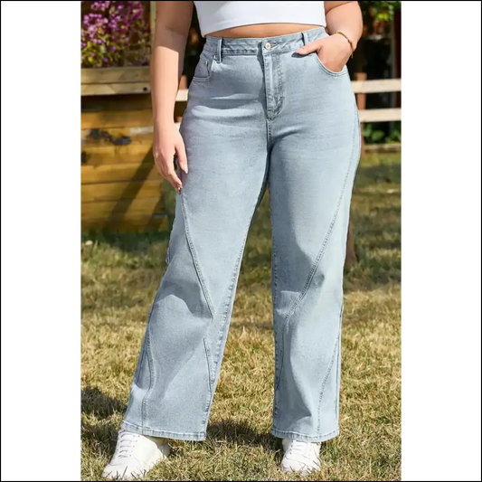 Beau Blue Vintage Seamed Jeans: Size Fabulous! Needful Things ✨ - 1x - Plus Bottoms on Sale Worldwide Shipping