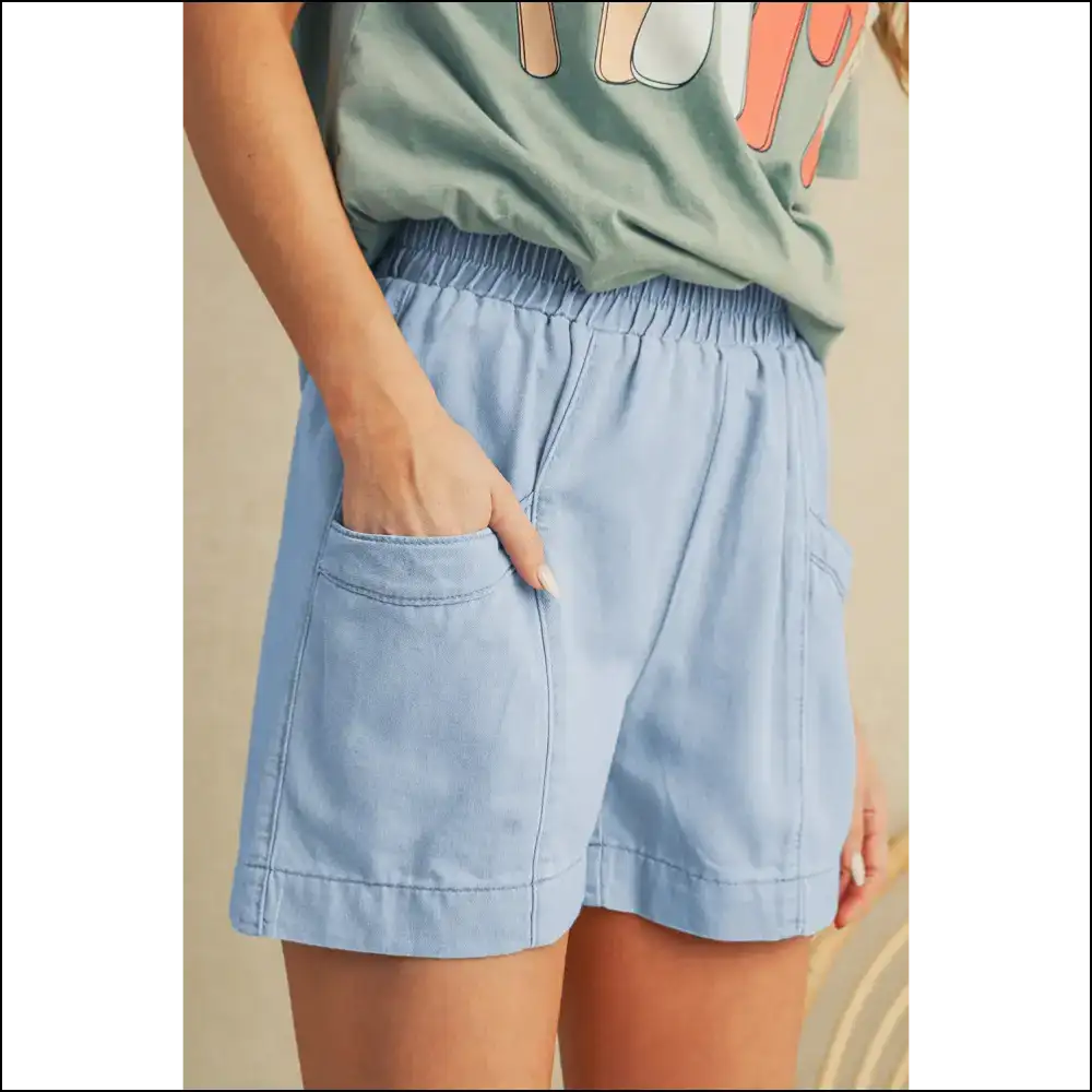 Beau Blue Wide Leg Denim Shorts: so Comfy It’s Practically Illegal 👖 - Shorts on Sale Worldwide Shipping