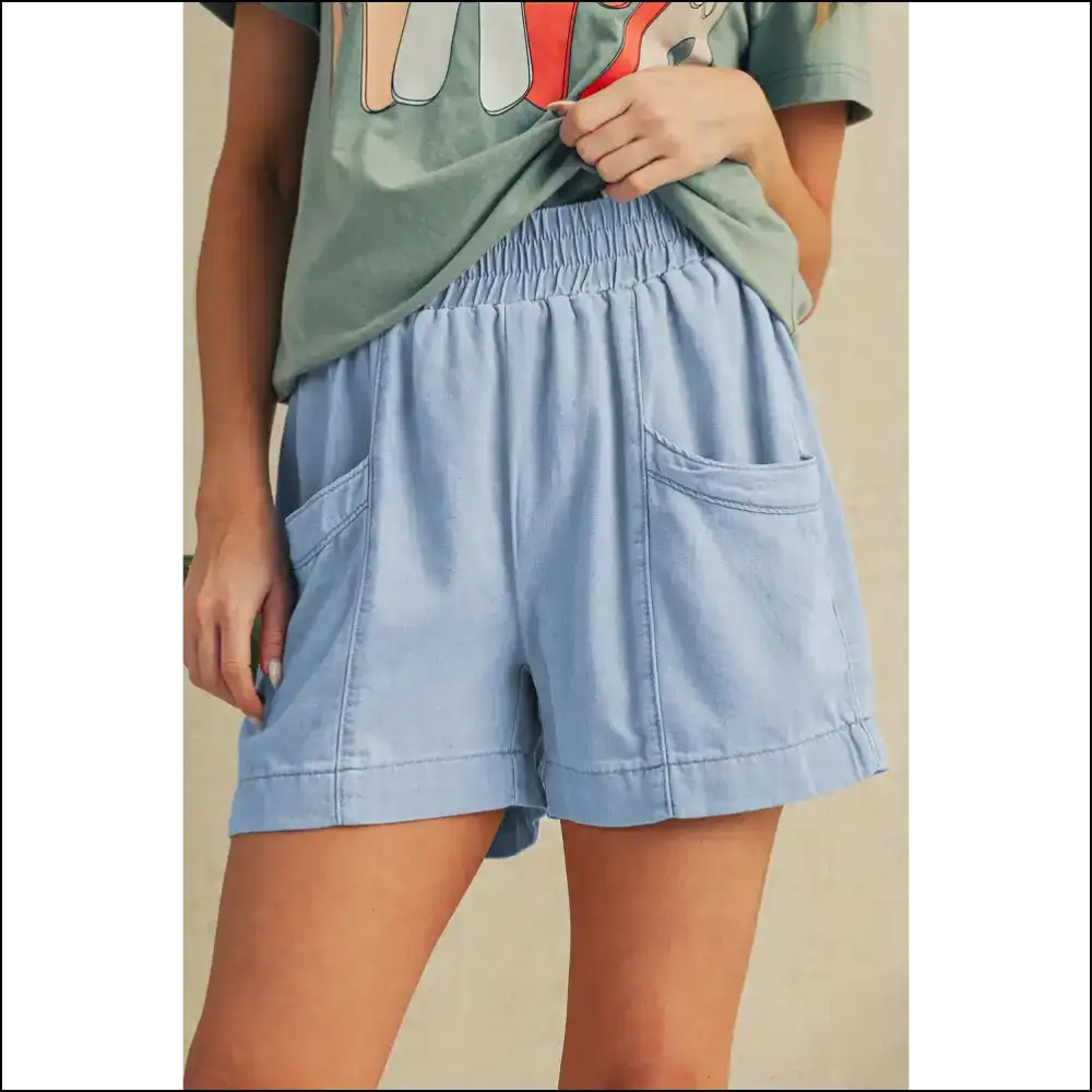 Beau Blue Wide Leg Denim Shorts: so Comfy It’s Practically Illegal 👖 - Shorts on Sale Worldwide Shipping