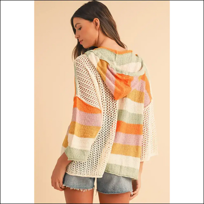 Beige Oversized Hooded Sweater: i Woke Up Like this (chic) Sweaters on Sale Worldwide Shipping