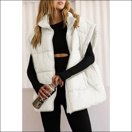 Beige Oversized Puffer: Cozy Chic Darling! Needful Things. 😇 - s - Coats Outerwear on Sale Worldwide Shipping