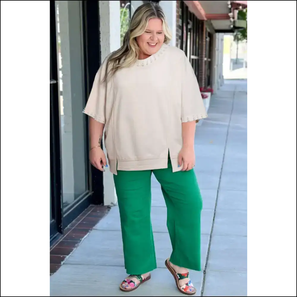 Beige Pearl Decor: Finally a Shirt that Understands my Snack Cravings! 🍩 Needful Things - Plus Size Tops on Sale Worldwide Shipping