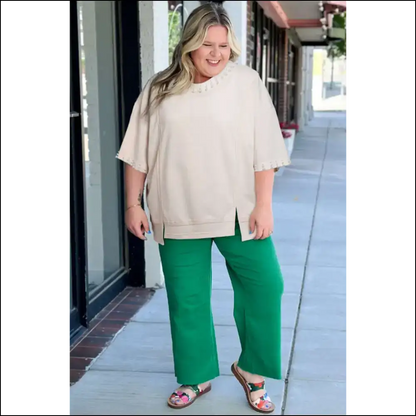 Beige Pearl Decor: Finally a Shirt that Understands my Snack Cravings! 🍩 Needful Things - Plus Size Tops on Sale Worldwide Shipping