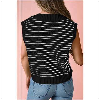Beige Stripe Knit Top: so Comfy Youll Scream (with Joy) Needful Things! 🤪 - Tops on Sale Worldwide Shipping