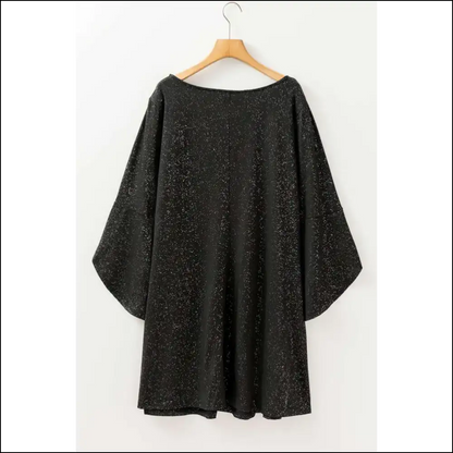 Black Bell Sleeve Mini Dress: Curves & Ready to Slay Queen! 👑 Needful Things - Plus Size Dresses on Sale Worldwide Shipping