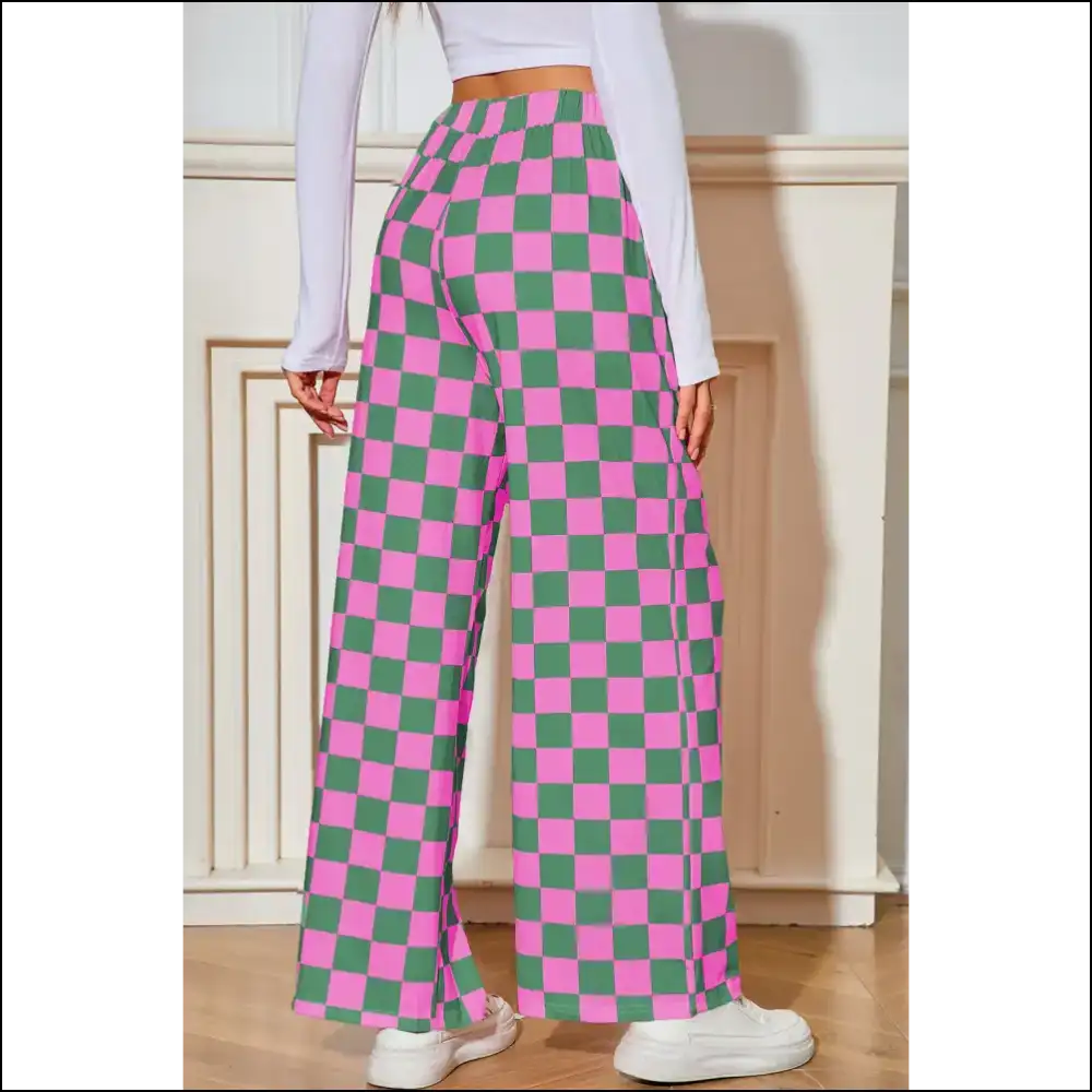 Black Checkered Wide Leg Pants: Pants so Good It’s Criminal 😉 Needful Things - on Sale Worldwide Shipping