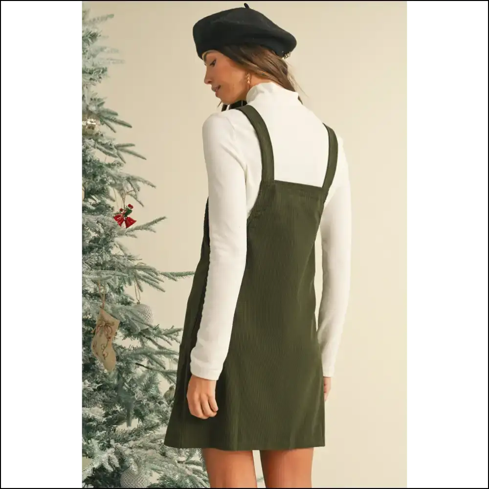 Black Corduroy Dress: to Attract (and Maybe a Lawsuit) 😈 Needful Things - Short Dresses on Sale Worldwide Shipping