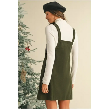 Black Corduroy Dress: to Attract (and Maybe a Lawsuit) 😈 Needful Things - Short Dresses on Sale Worldwide Shipping