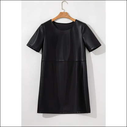 Black Faux Leather Mini Dress: so Chic it Hurts 🖤 Needful Things - Short Dresses on Sale Worldwide Shipping