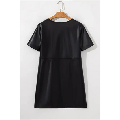 Black Faux Leather Mini Dress: so Chic it Hurts 🖤 Needful Things - Short Dresses on Sale Worldwide Shipping