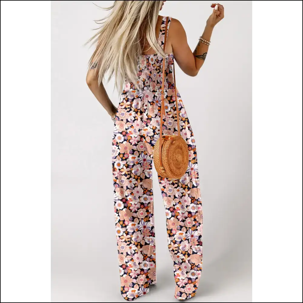Black Floral Jumpsuit: one Piece Wonder Zero Given 😈 Needful Things - Blue / s - Jumpsuits & Rompers on Sale Worldwide Shipping