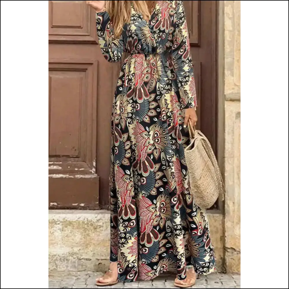 Black Floral Maxi Dress: Garden Twirling (and Head Turning) at Needful Things 😈 - Dresses on Sale Worldwide Shipping