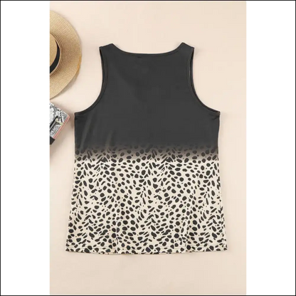 Black Gradient Leopard: Tank you Next! Needful Things 😉 - Tops on Sale Worldwide Shipping