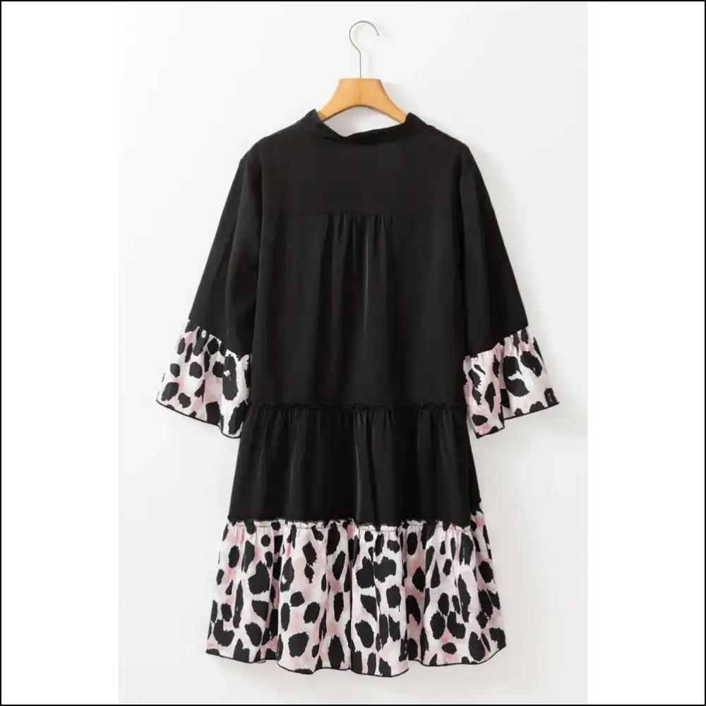 Black Leopard Size Dress: Purr-fectly Patchy! 🐆 Needful Things! Plus Dresses on Sale Worldwide Shipping