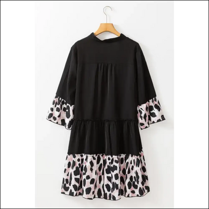 Black Leopard Size Dress: Purr-fectly Patchy! 🐆 Needful Things! Plus Dresses on Sale Worldwide Shipping