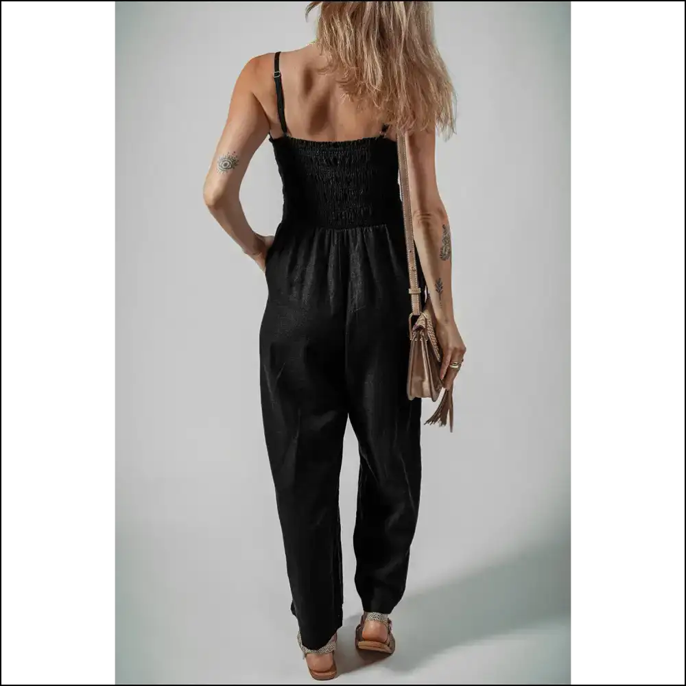 Black Spaghetti Strap Jumpsuit: from ?Meh’ to ?Omg!’ ✨ Needful Things Chic - Jumpsuits & Rompers on Sale Worldwide Shipping