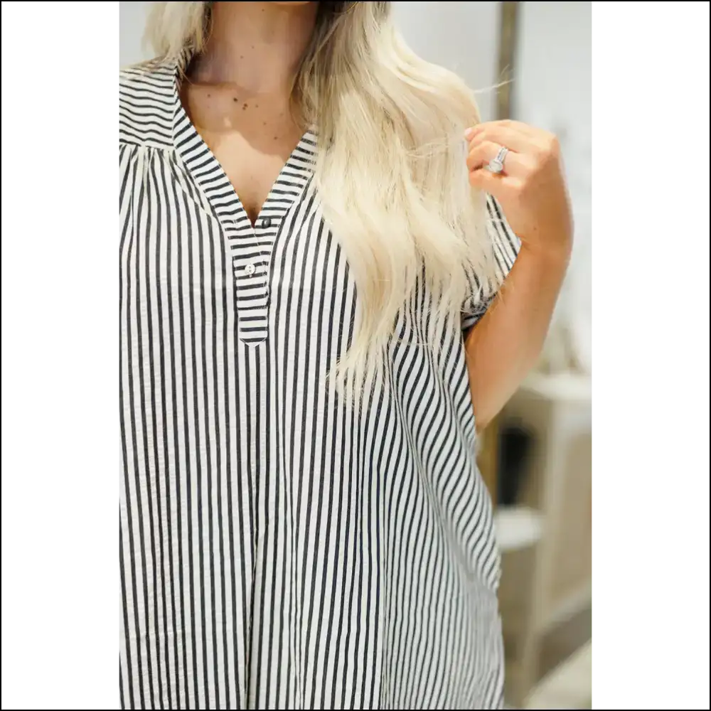 Black Stripe Mini Dress: Finally a Needful Things Dress that Fits! 👑 - Plus Size Dresses on Sale Worldwide Shipping