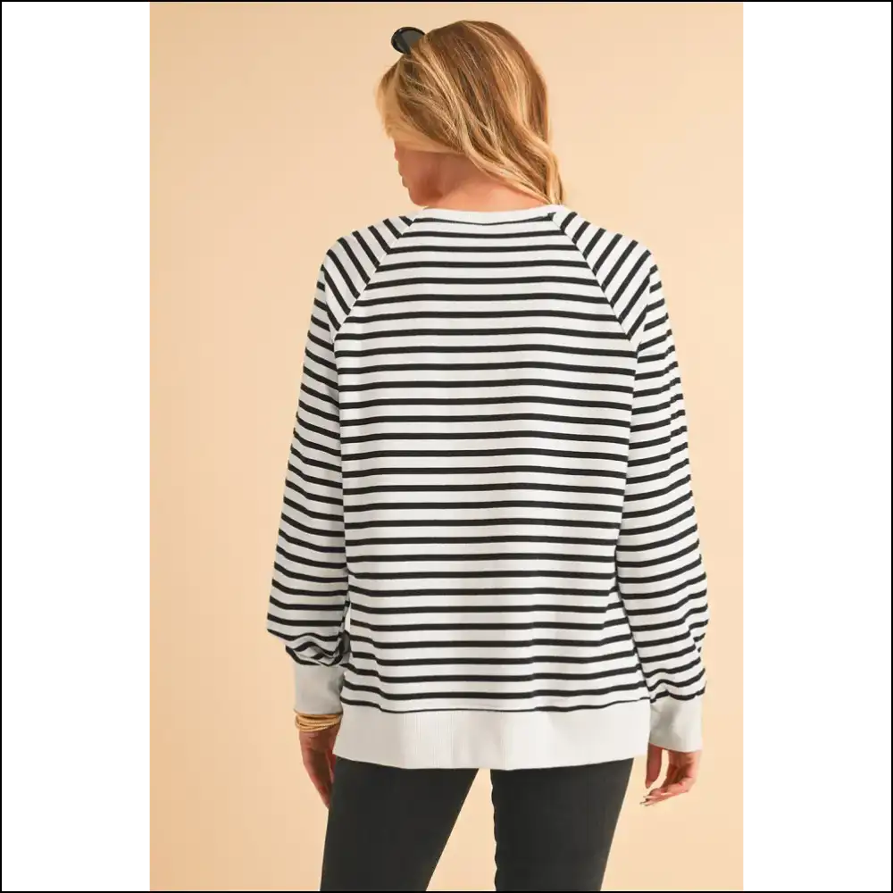 Black Stripe Raglan: Finally a Sweatshirt that Gets - Sweatshirts & Hoodies on Sale Worldwide Shipping