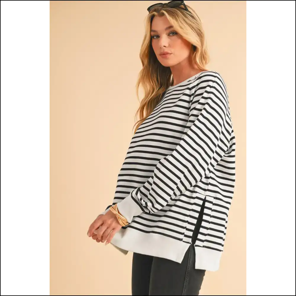 Black Stripe Raglan: Finally a Sweatshirt that Gets - Sweatshirts & Hoodies on Sale Worldwide Shipping