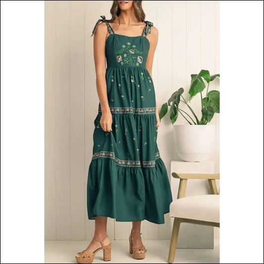 Blackish Green Boho Dress: I’m Cute Ok? 😜 Needful Things - s - Maxi Dresses on Sale Worldwide Shipping