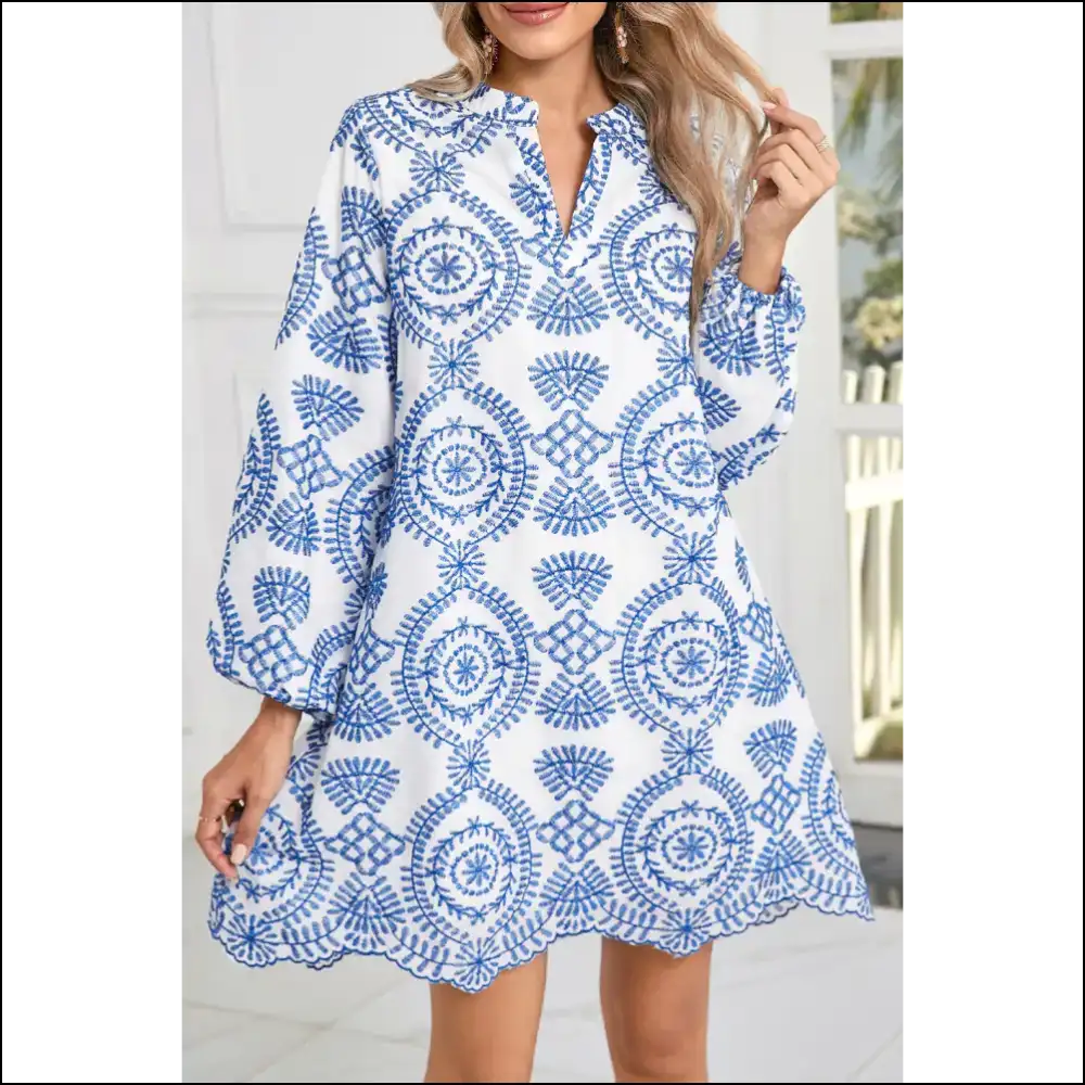 Blue Boho Floral Dress: from ?Meh’ to ?Marry Me?’ Needful Things 💙🌻 - Short Dresses on Sale Worldwide Shipping