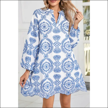 Blue Boho Floral Dress: from ?Meh’ to ?Marry Me?’ Needful Things 💙🌻 - Short Dresses on Sale Worldwide Shipping