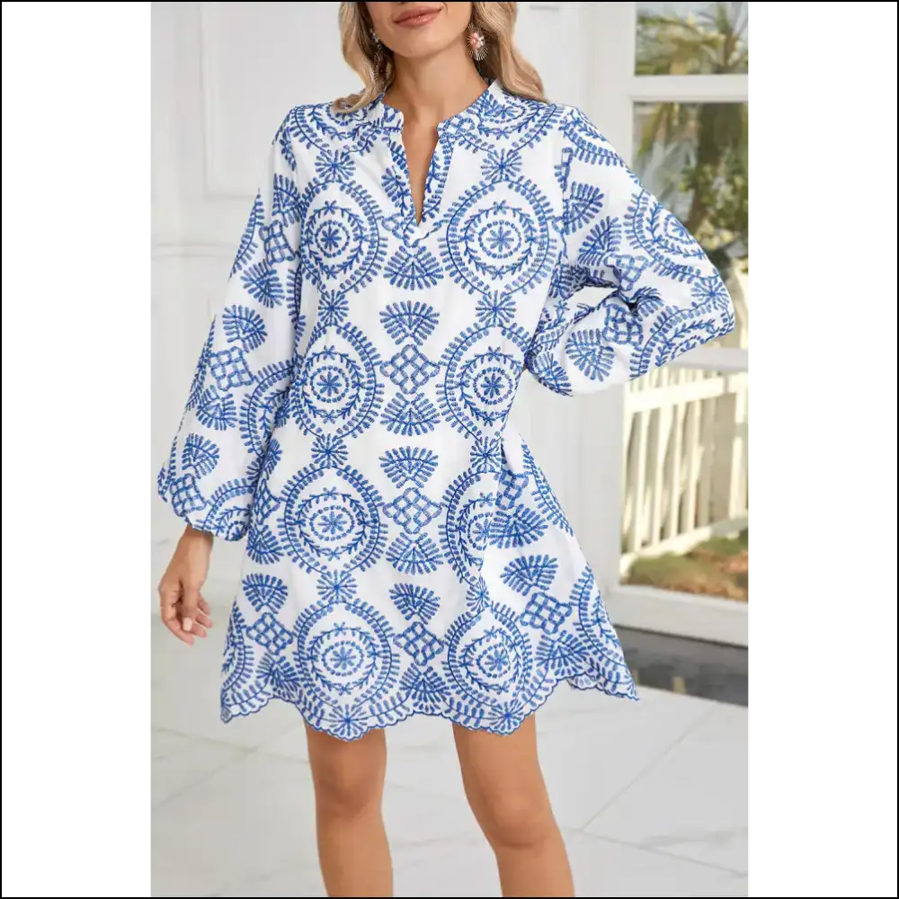 Blue Boho Floral Dress: from ?Meh’ to ?Marry Me?’ Needful Things 💙🌻 - Short Dresses on Sale Worldwide Shipping